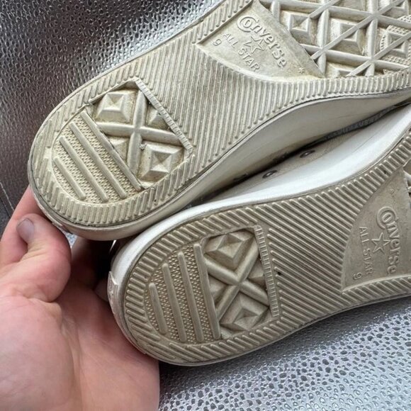 Size M9/W11 Converse Chuck 70 Comme des Garçons Unisex Beige Low Top Sneakers - Picture 9 of 9